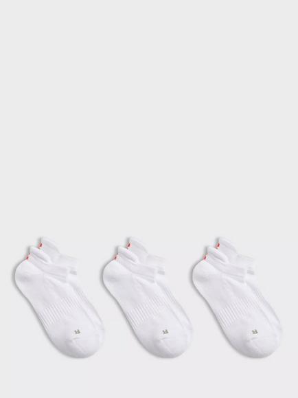 Sweaty Betty Workout Trainer Socks, Pack of 3, White