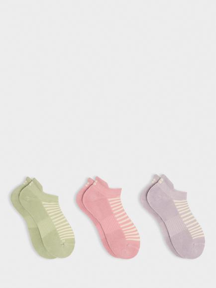 Sweaty Betty Workout Trainer Socks, Pack of 3, Mauve Purple, Mauve Purple
