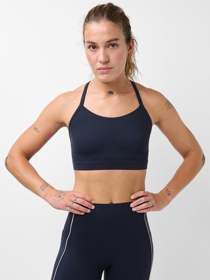 Sweaty Betty EmPower Medium Impact Sports Bra, French Navy Blue, French Navy Blue