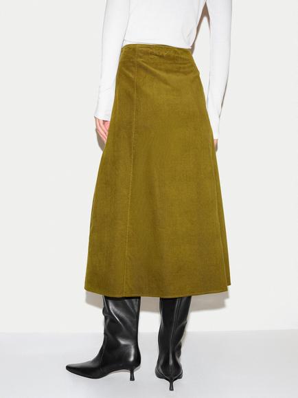 Jigsaw Baby Corduroy Midi Skirt - view 2, Green
