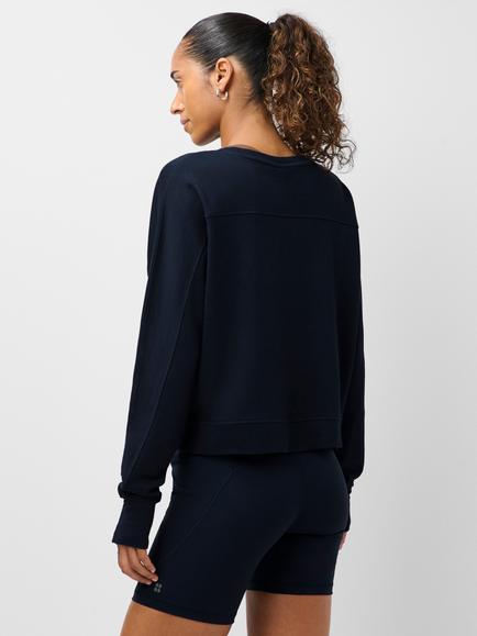 Sweaty Betty Sweatshirt, Blue Mid - view 2, Blue Mid
