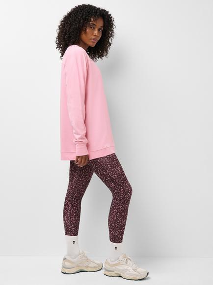 Sweaty Betty Boxy Fit Cotton Blend Sweatshirt, Deco Pink - view 2, Deco Pink