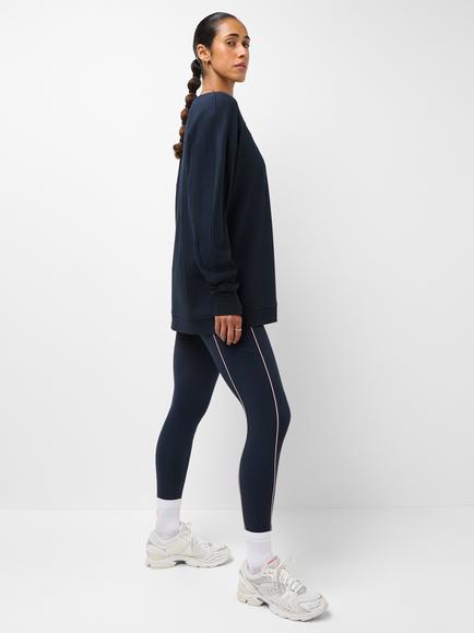 Sweaty Betty Thrown On Sweatshirt, Blue - view 2, Blue Mid