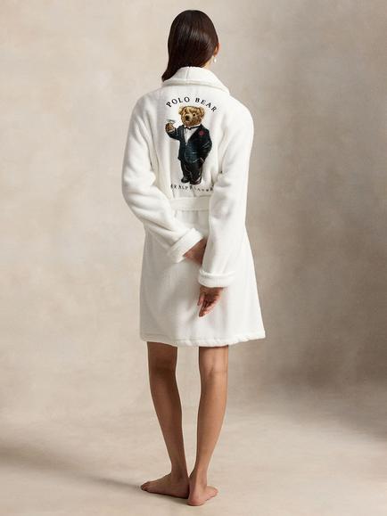 Ralph Lauren Winter Bear Short Robe, Winter Bear - view 2, Winter Bear