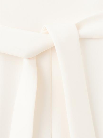 Mango Keira Asymmetric One Shoulder Belted Jumpsuit - view 2, Off White
