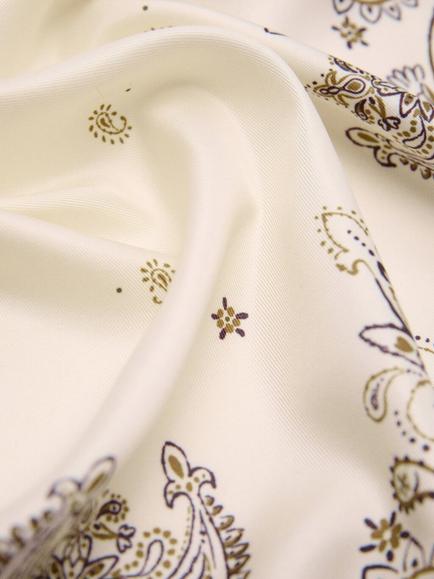 Mango Paisley Print Lightweight Square Scarf, Bordeaux - view 2, Bordeaux