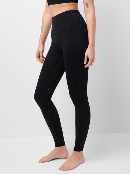 Sweaty Betty Ultimate Studio 7/8 Ruched Leggings, Black, Black