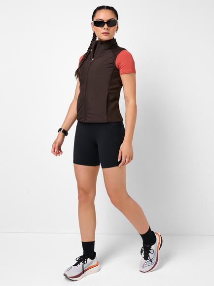Sweaty Betty Runner's High Gilet, Espresso Brown - view 2, Espresso Brown