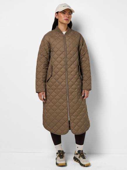 Sweaty Betty HeatProtect On The Move Quilted Coat, Utility Brown, Utility Brown