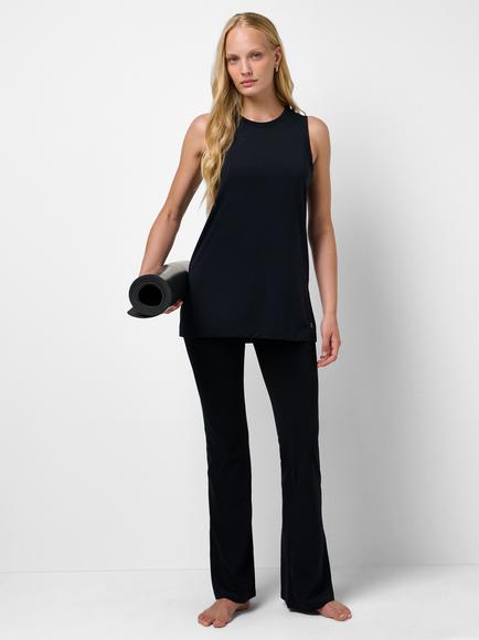 Sweaty Betty Longline Yoga Vest, Black - view 2, Black