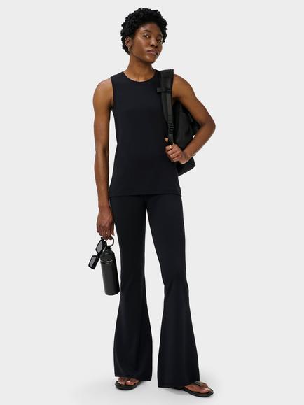 Sweaty Betty Crew Neck Yoga Vest, Black - view 2, Black