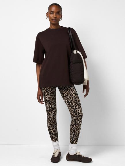 Sweaty Betty Cotton Blend Short Sleeve Boxy T-Shirt, Espresso Brown - view 2, Espresso Brown