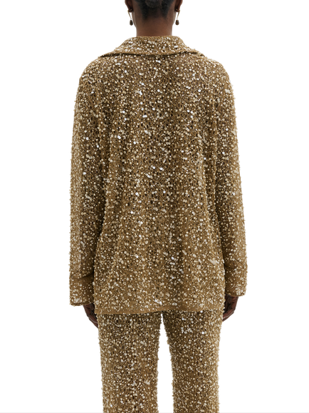 Malina Philippa Embellishment Long Sleeve Top, Camel - view 2, Camel