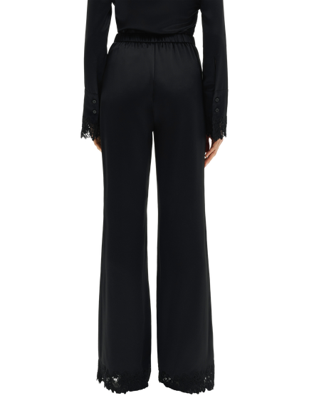 Malina Marine High Waist Flared Leg Trousers, Black - view 2, Black
