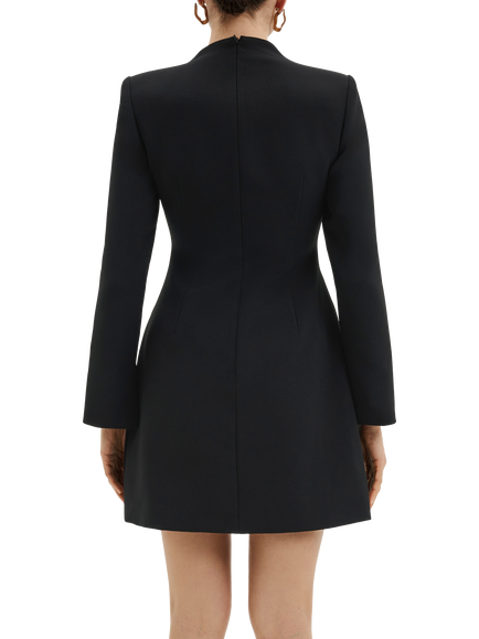 Malina Leanna A-Line Mini Dress, Pearl - view 2, Pearl