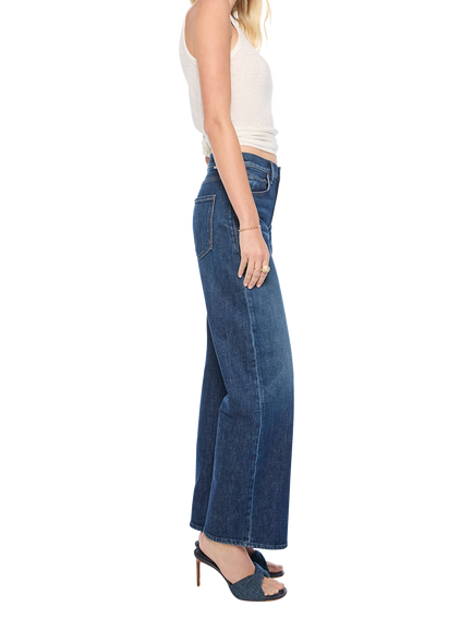MOTHER Lasso Wide Leg Barrel Jeans, Blue - view 2, Belongs Museum