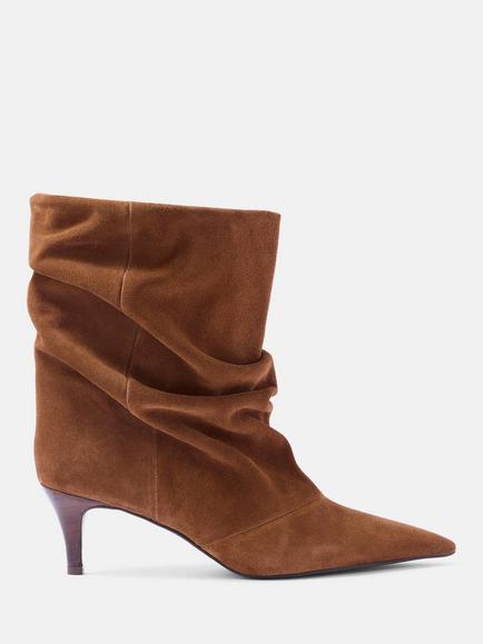 Mint Velvet Laura Suede Ankle Boots, Brown Tan