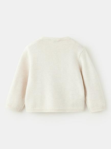 Mango Baby Knit Crewneck Sweater - view 2, Sand