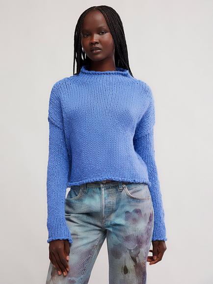 Free People Opal Sweater, Blue - view 2, Blue