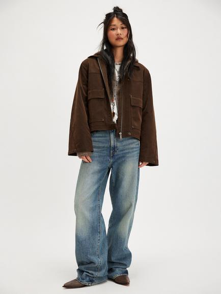 Free People We The Free Blair Vegan Jacket, Brown - view 2, Brown