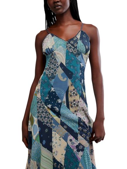 Free People Tis the Season Patchwork Maxi Dress, Multi - view 2, Multi