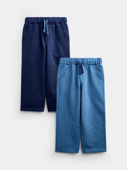 JoJo Maman Bébé Kids' Straight Leg Joggers, Navy Blue, Navy Blue