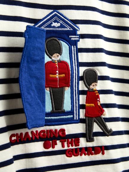 JoJo Maman Bébé Kids' London Guard Top, Cream - view 2, Cream