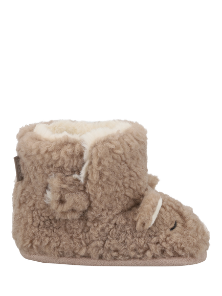 totes Kids' Bear Bootie Slippers, Natural, Natural