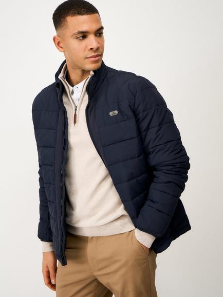 Crew Clothing Bramham Padded Jacket, Navy Blue, Navy Blue