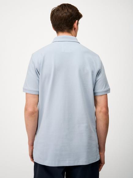 Crew Clothing Cotton Polo Shirt - view 2, Cornflower Blue