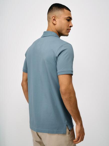 Crew Clothing Cotton Piqué Polo Shirt, Light Blue - view 2, Light Blue