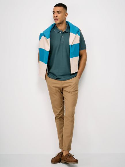 Crew Clothing Cotton Polo Shirt, Teal