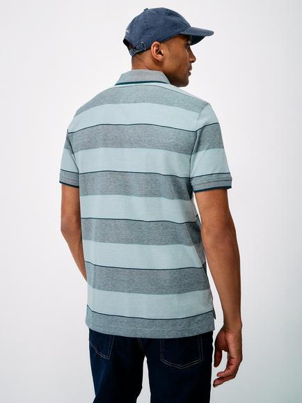 Crew Clothing Oxford Stripe Polo Shirt - view 2, Multi Blue