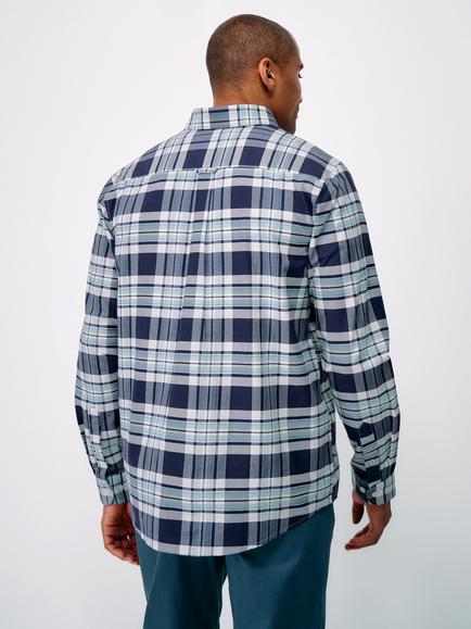 Crew Clothing Oxford Rupert Classic Fit Check Shirt, Mid Red - view 2, Mid Red