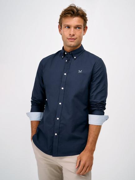 Crew Clothing Slim Fit Cotton Oxford Shirt, Dark Blue, Dark Blue