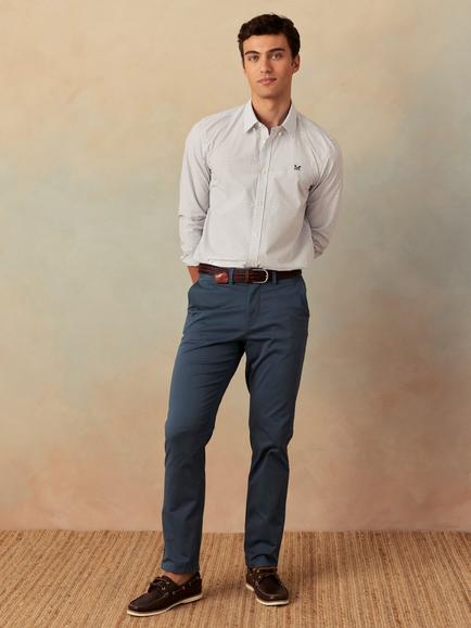 Crew Clothing Cotton Rich Chinos, Airforce Blue, Airforce Blue