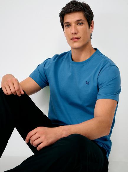 Crew Clothing Crew Neck Classic T-Shirt, Ocean Blue, Ocean Blue