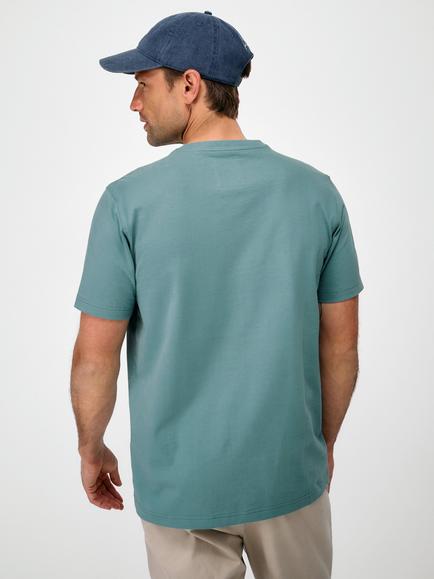 Crew Clothing Crew Neck Classic T-Shirt, Teal Blue - view 2, Teal Blue