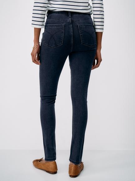 Crew Clothing Super Stretch Five Pocket Jeans, Airforce Blue - view 2, Airforce Blue