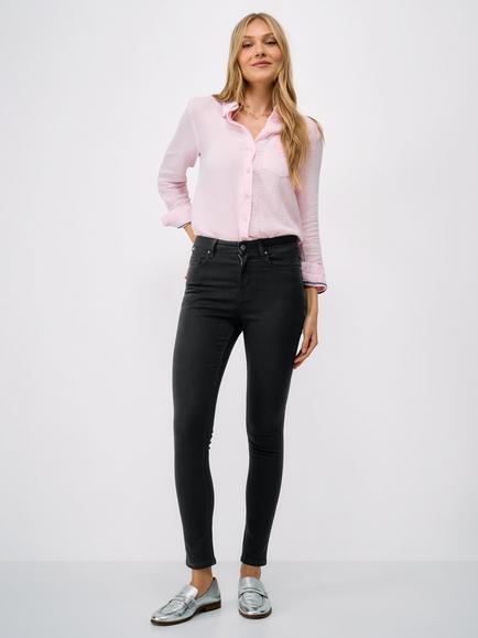 Crew Clothing Super Stretch Five Pocket Jeans, Black, Black