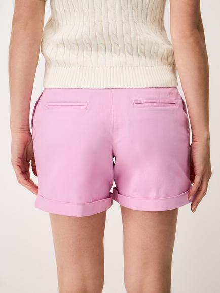 Crew Clothing Tilda Cotton Chino Shorts, Lilac - view 2, Lilac