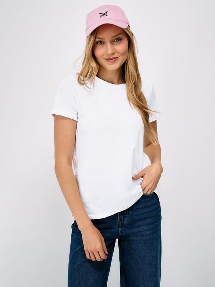 Crew Clothing Perfect Crew Neck Slub Cotton T-Shirt, Off White, Off White