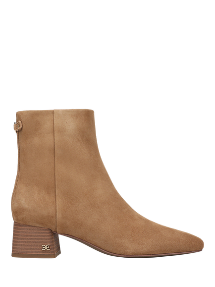 Sam Edelman Paige Suede Stacked Heel Ankle Boots, Cyprus Tan, Cyprus Tan