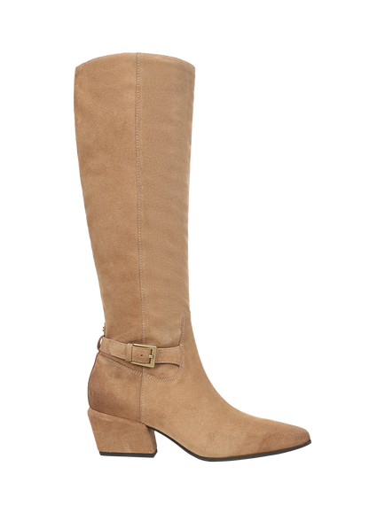 Sam Edelman Haisley Suede Pointed Toe Knee High Boots, Bamboo Brown, Bamboo Brown