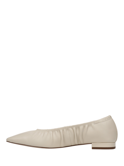 Sam Edelman Essex Leather Ballerina Pumps, Ivory - view 2, Ivory