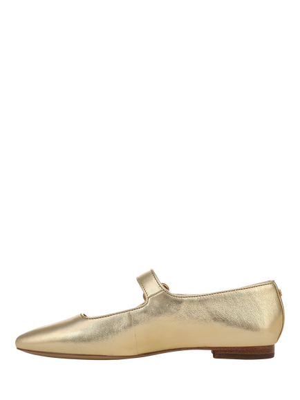 Sam Edelman Michaela Mary Jane Flats, Amber Gold - view 2, Amber Gold