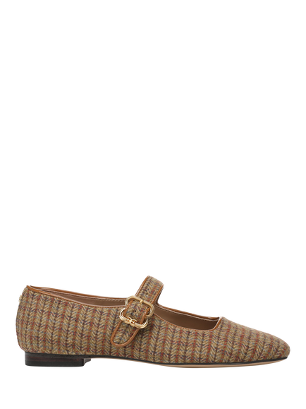 Sam Edelman Michaela Mary Jane Ballerina Pumps, Honey Multi