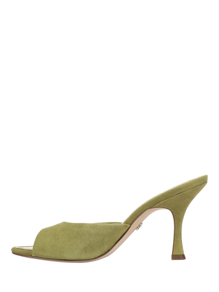 Sam Edelman Jeanie Stiletto Heel Mules, Olive Green - view 2, Olive Green