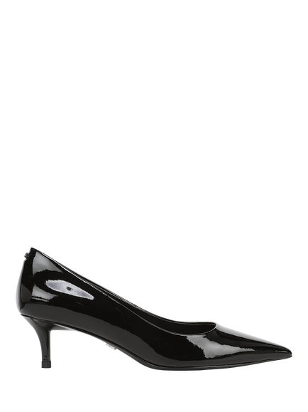 Sam Edelman Summer Leather Pointed Toe Kitten Heel Court Shoes, Black, Black