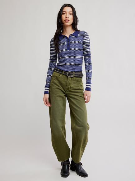 Free People We The Free Level Up Top, Blue/White - view 2, Blue/White